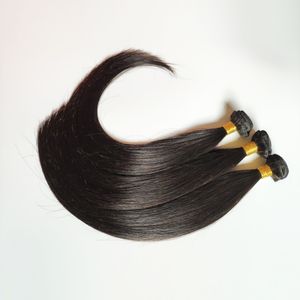 cheap Unprocessed Brazilian Virgin Hair Straight inch Natural color Indian remy hair weft extensions DHgate