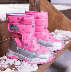 Baby Kids Shoes Inverno Crianças Comfort Botas Algodão Adolescente quente botas de neve Crianças Meninos Meninas antiderrapantes botas de neve Presentes de Natal