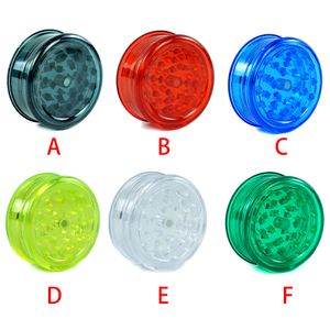 Plastic herb grinder with 3layer 60mm grinders for smoke detectors pope Smoking Accessories acrylic Tobacco