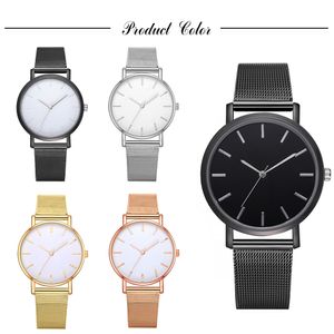 Moda Kobiety Milanese Pętla Zegarki Panie Prosta Design Stop Metalowe Pasy Mesh Watch Lady Casual Sukienka Kwarcowe Zegarki