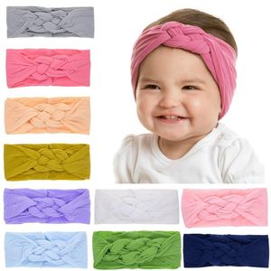10 Colors Baby Headband Cotton Infant headbands for baby girls Chinese Knot Nylon Hairband Elastic Para Hair Accessories