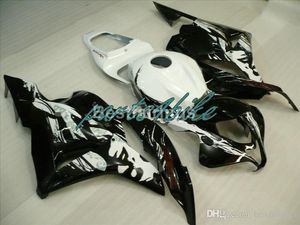 En Çok Satan Enjeksiyon Kalıplı Fairing Kiti Honda CBR 600RR 09 10 11 Klasik Beyaz Siyah Periler Set CBR600RR 2009 2010 2011 XS22