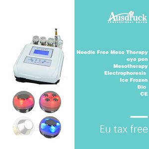 EUの税金無料4 In1針無料Mesotherapy Meso Therapy Photon超音波皮の若返り機械アンチのしわ美しさデバイスデスクトップデザイン