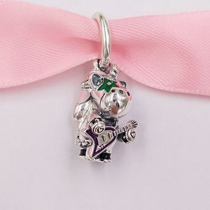 Andy Jewel 925 Sterling Silber Perlen Bruno The Unicorn Punk Band Dangle Charm Charms passend für europäische Pandora-Schmuckarmbänder und Halsketten