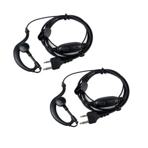 2pcs G-Shape Earpiece Headset PTT MIC for Midland Walkie Talkie G5 6 7 8 LXT114