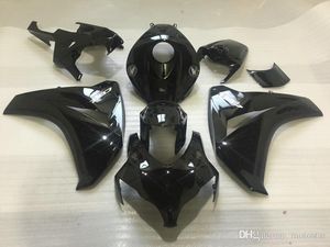 Injektionsgjutning ABS plastfeoking kit för Honda CBR1000RR 2008-2011 Glänsande svarta Fairings Set CBR1000RR 08 09 10 11 OT23