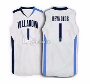 # 1 Скотти Рейнольдс Villanova Wildcats College Retro Classic Basketball Jersey Mens сшитый пользовательский номер и название майки