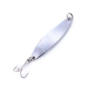 HENGJIA Metal Spinner Spoon Fishing Lure Hard Baits Sequins Noise Paillette with Treble Hook Fishing Tackle 5cm 7.1g