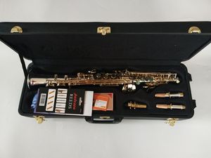 Sopran gerade Saxophon Musikinstrumente B flach silber professionell S-992 Leistung Kostenloser Versand