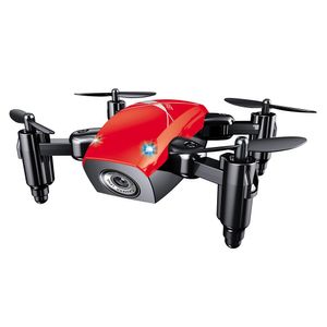 BROADREAM S9W Mini WIFI FPV 0.3MP Camera Altitude Hold Mode Foldable RC Quadcopter RTF - Red