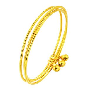 Commercio all'ingrosso top gioielli in oro di marca sottile 2mm Pulseira braccialetto braccialetto dubai filo d'oro braccialetto braccialetto per le donne ragazze 3 pz / lotto