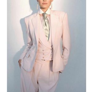 花嫁の女性のフォーマルな母親のピンクの女性レディースカスタムメイドのビジネスオフィスタキシードイブニングプロム作業新しいスーツを着て
