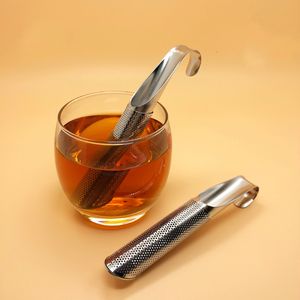 chá a granel infusor vara tubo SS304 filtro de aço inoxidável tipo de suspensão do filtro SS malha saco de chá da flor stir