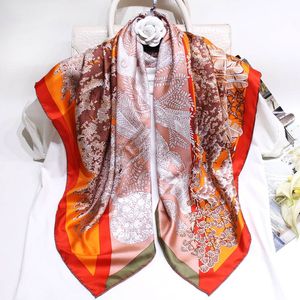 Luxury Square Scarves Women High Quality Fashion Silk Scarfs and Shawls Wraps Hijabs Head scarf Multi Function Small Scarves Female Neckerch
