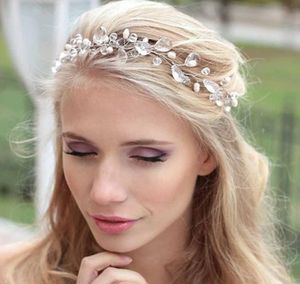 Acessórios para Cabelo nupcial tiara faixa de cabelo de jóias de casamento vestido de casamento acessórios gotas de água branca