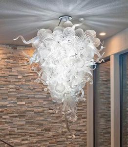 Подвесные светильники прозрачные стеклянные люстры потолочные светильники Murano крытый светло-декор искусства современный дом лобби люстра освещение