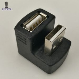 Adattatore USB 2.0 A da 90 gradi maschio a femmina ad angolo Connettore USB 2.0 per computer portatile PC Nero