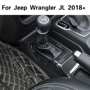 Fyra-hjulsdrivpaneldekoration Kolfiber för Jeep Wrangler JL 2018 Factory Outlet High Quatlity Auto Internal Accessories2564