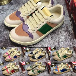 DHL Gratis frakt 20SS Ny ankomst Hot Sale Mens Womens Designer Screener Leather Sneaker Luxury Designer Skor Män Kvinnor Med Box