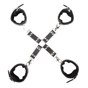 BDSM Sex. оптовых-Новейший сильный металлический крест набор набор бондажа ручные манжеты и анкеты связывающие BDSM секс игры для взрослых для пар