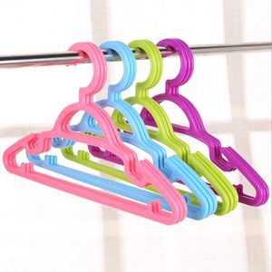 100pcs/lot Small and Big size Clothes Hanger Kids Children Toddler Baby Clothes Coat Plastic Hangers Hook