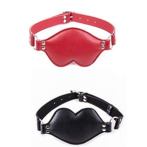 Bondage Adult Soft Silicone Gag Oral Restraints Leather Mouth Plug sexy Foreplay Game AU876