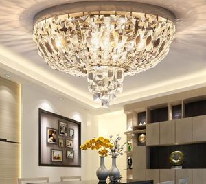 LED Light Modern Crystal Ceiling Lights Fixture European Luxurious Lamp Sweet Home Bed Room Indoor Lighting 3 White Color Dimmable MYY