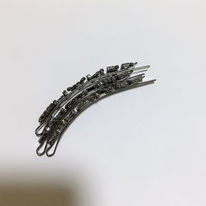 8.5x1.5cmファッションレターヘアクリップ1ワードクリップラインストーンヘアピンのためのラインストーンのヘアピンのためのローディックのためのヘアピン