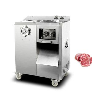 2200W 220V / 50Hz 고품질 대형 주방 고기 분쇄기 기계 슬라이서 다기능 자동 이동식 나이프 그룹 고기 절단 기계