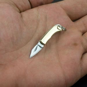 Creative Mini dragkedja Keychain Knife Portable Outdoor Survival Emergency Tool Foldbar Rostfritt stål EDC -nyckelring