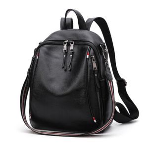 Designer-Women Backpack Drawstring School Bags For Teenagers Girls Female Travel BackPacks girl students bags black