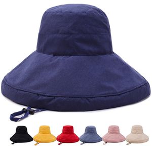 Bucket Hat Women Fisherman Hats Fluffy Outdoor Sunscreen Folding Cotton Fishing Hat Fisherman Wide Brim Hunting Hat 2020 Summer