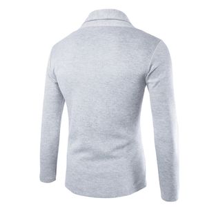 Hurtownia Hot Sprzedaż Moda Męskie Solid Blazer Cardigan Z Długim Rękawem Casual Slim Fit Sweter Kurtka Knit Płaszcz HH88