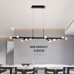 Braun/Schwarz Moderner LED-Kronleuchter Kücheninsel Esszimmer Shop Bar Dekoration Zylinderrohr-Anhänger-Kronleuchter 800–1000 mm