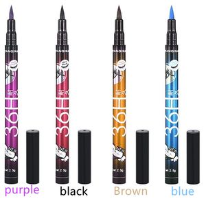 YANQINA 36h waterproof eyeliner yanqina makeup Pencil Black Brown blue purple 4 Colors Pen Liquid Eye liner Cosmetics Long Lasting DHL free