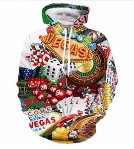 Nova Moda Harajuku Estilo Casual 3D Impressão Hoodies Tudo sobre Las Vegas Homens / Mulheres Outono e Inverno Hoodies Moletom BQ0112