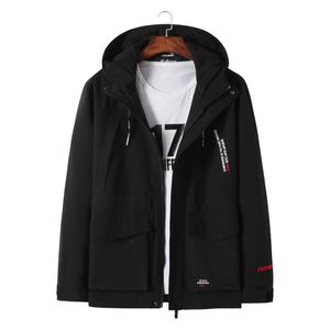 Oversized Mens Autumn New Men Hooded Jackets Coats Male Running Outerwear Outdoor Sportswear Brand Zipper Clothing Plus Size 8XL