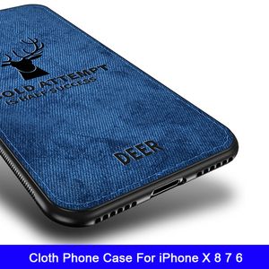 Anti-Rutsch-Tuch Silikon TPU Soft Phone Case Cover für iPhone XS X XR 8 7 6