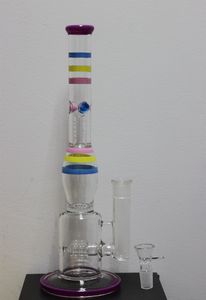 Narghilè Bong in vetro da 14 pollici Dropdown Becher colorato con una ciotola spessa 18 mm Accessori per fumatori