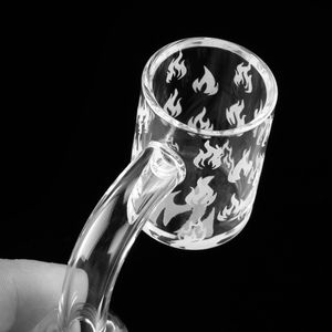 Hookah Quartz Banger met patroon 100% echte dikke knallers 10 mm 14 mm 18 mm mannelijk vrouwelijk voor glazen waterbong