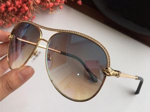 Luxury-Women Designer Snake head Sunglasses Baroque Style Metal Diamond Glasses Top Quality UV400 Protection Eyewear With Box