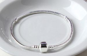 Partihandel-Charm Armband 925 Silver Pandora Armband för kvinnor Royal Crown Bracelet DIY Hjärtformade smycken med krona