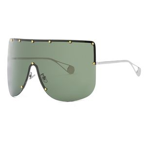 Atacado-Fashion Mulheres New Oversized Praça Sunglasses Men 2019 Marca Rimless Óculos de sol Mulheres à prova de vento viseira óculos Eyewear UV400 W87