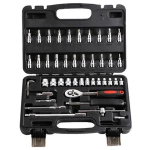 Freeshipping 46Pcs/Set Ratchet Wrench Set Kit Sleeve Spanner Socket Sets For Car Motorcycle Bicycle Hand Tools Combination Bit Repair Tools