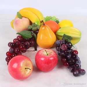 10 sztuk Wysoka Sztuczna Fałszywy Fałszywy Symulacja Apple Pomarańczowy Model Ornament Craft Fotografia Rekwizyty Domowe Boże Narodzenie Dekoracja Okna