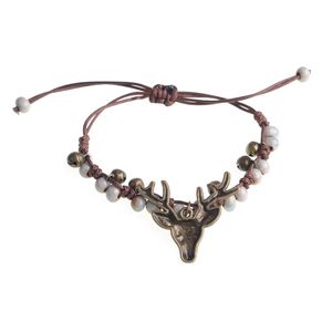 Crack glaze forest retro small elk bracelet female fashion popular new product