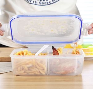 Scatole per il pranzo da 1000 ml Contenitore per alimenti a 3 celle Scatole per bento in plastica sana Scatola per il pranzo con forno in microware