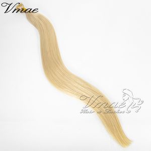 VM VMAe Pre Bonded Keratin 1g / Strand Keartin 18 till 24 tum Real Fusion Straight Nail U Tip Double Drawn Human Hair Extension