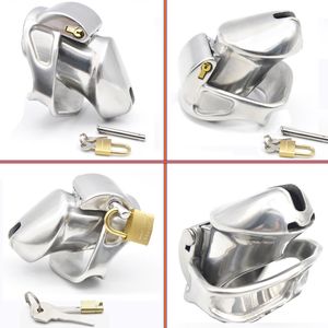 Chaste Bird Male stainless steel Luxury Small Cage Chastity Device with 2 Magic Locks T191115