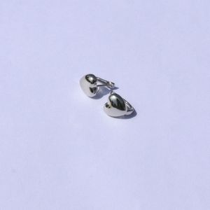 24K Solid White Gold GF Lucido Cuore Leverback Orecchini a forma di orecchini Gioielli da ragazza Regalo per studenti